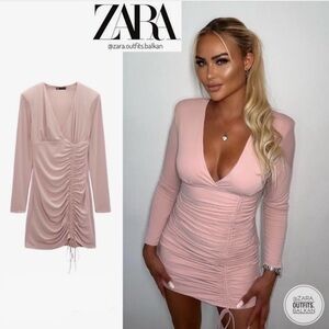Zara Pink Blush Mini Dress